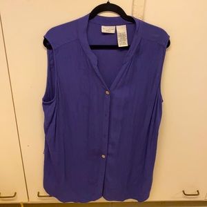 Purple sleeveless cover up